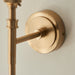 Endon 113151 Chester Wall Fitting Brushed aged brass plate 7W LED B22 (Required) - westbasedirect.com