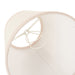 Endon 113174 Ivy 16cm Tapered Shade Vintage white & almond white fabric 7W LED E14 or B22 (Required) - westbasedirect.com