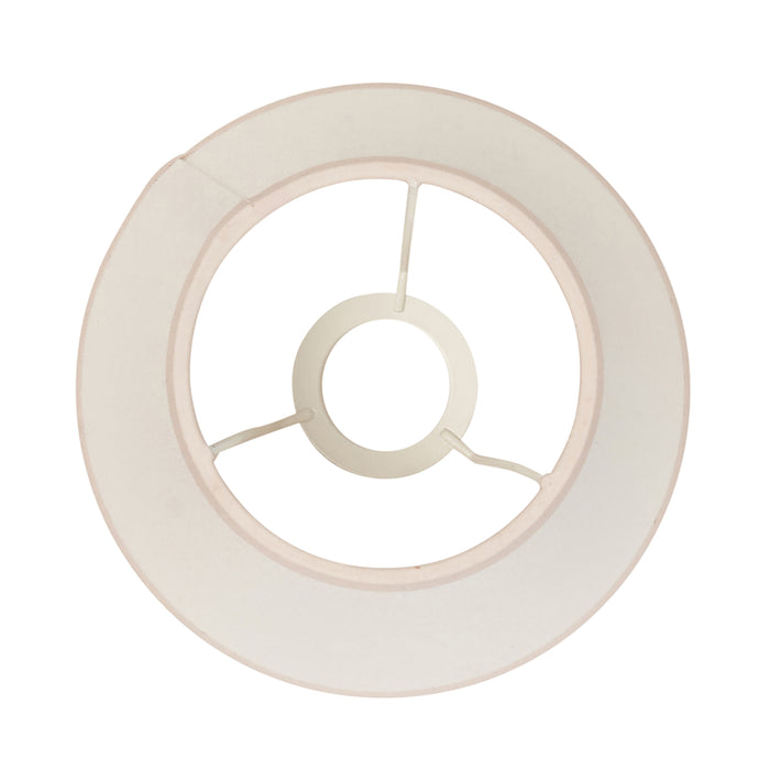 Endon 113175 Ivy 20cm Tapered Shade Vintage white & almond white fabric 7W LED E14 or B22 (Required) - westbasedirect.com