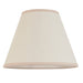 Endon 113176 Ivy 25cm Tapered Shade Vintage white & almond white fabric 10W LED E27 or B22 (Required) - westbasedirect.com