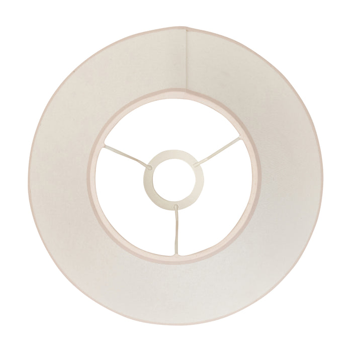 Endon 113177 Ivy 30cm Tapered Shade Vintage white & almond white fabric 10W LED E27 or B22 (Required) - westbasedirect.com