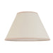 Endon 113177 Ivy 30cm Tapered Shade Vintage white & almond white fabric 10W LED E27 or B22 (Required) - westbasedirect.com