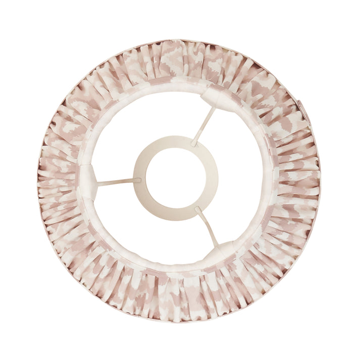 Endon 113224 Ikat 20cm Tapered Shade Neutral print fabric 7W LED E14 or B22 (Required) - westbasedirect.com