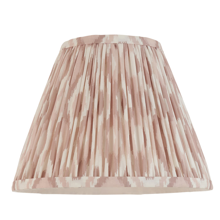 Endon 113225 Ikat 25cm Tapered Shade Neutral print fabric 10W LED E27 or B22 (Required) - westbasedirect.com