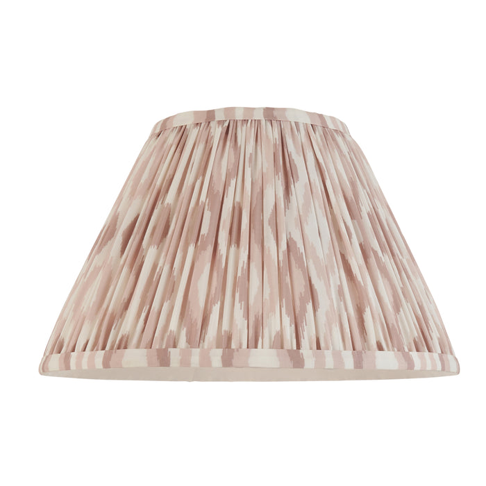 Endon 113226 Ikat 30cm Tapered Shade Neutral print fabric 10W LED E27 or B22 (Required) - westbasedirect.com