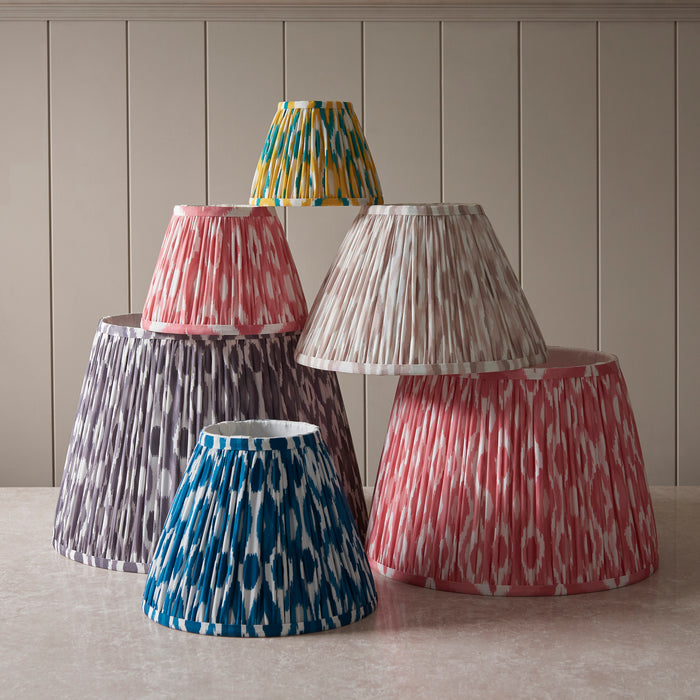 Endon 113226 Ikat 30cm Tapered Shade Neutral print fabric 10W LED E27 or B22 (Required) - westbasedirect.com