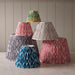 Endon 113226 Ikat 30cm Tapered Shade Neutral print fabric 10W LED E27 or B22 (Required) - westbasedirect.com