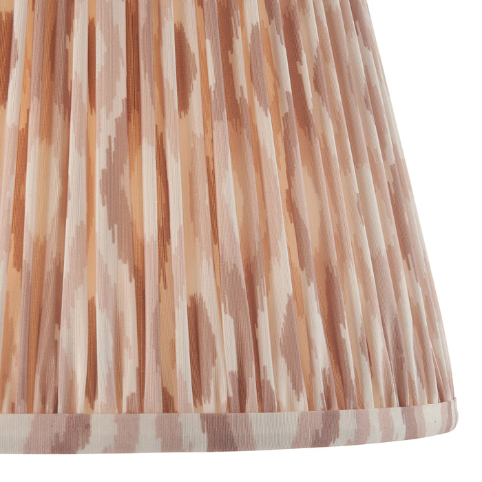 Endon 113227 Ikat 35cm Tapered Shade Neutral print fabric 10W LED E27 or B22 (Required) - westbasedirect.com