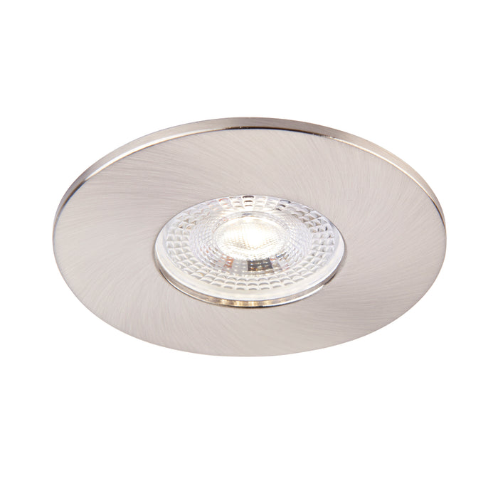 Saxby 113292 Saxby ShieldONE 75 Bezel fixed - Satin Nickel Satin nickel effect plate - westbasedirect.com