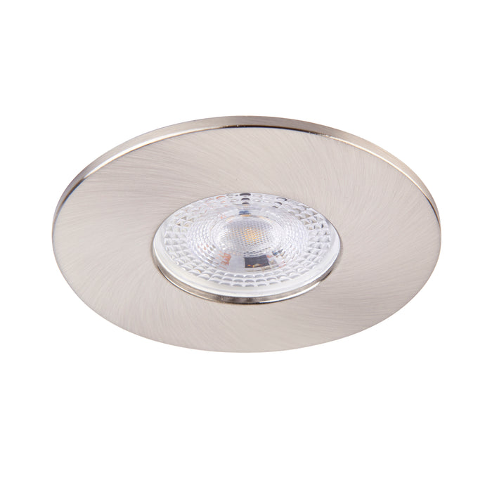 Saxby 113292 Saxby ShieldONE 75 Bezel fixed - Satin Nickel Satin nickel effect plate - westbasedirect.com