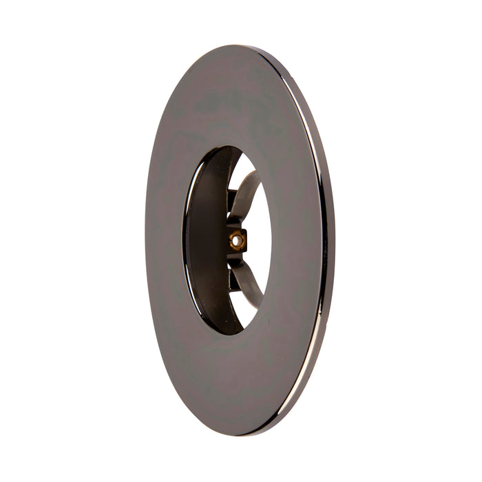 Saxby 113294 Saxby ShieldONE 75 Bezel fixed - Black Nickel Black nickel effect plate - westbasedirect.com