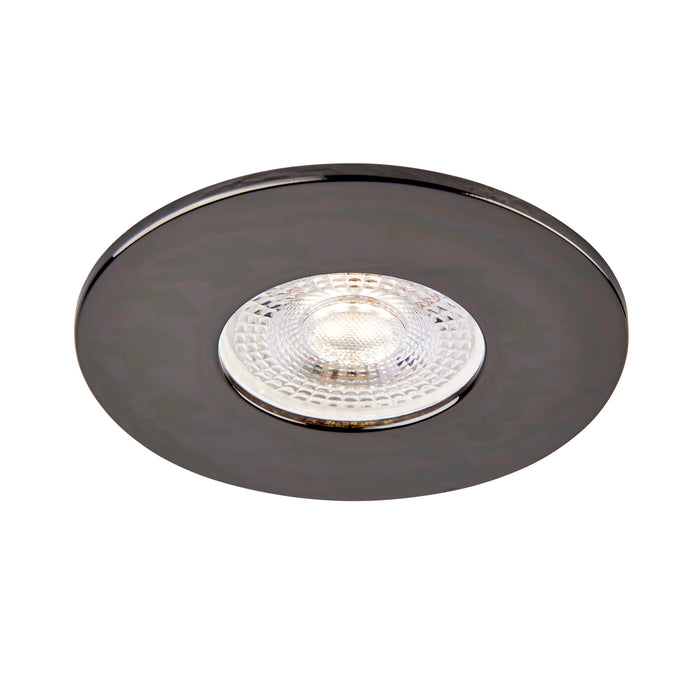 Saxby 113294 Saxby ShieldONE 75 Bezel fixed - Black Nickel Black nickel effect plate - westbasedirect.com