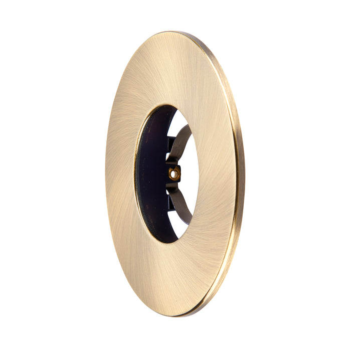 Saxby 113298 Saxby ShieldONE 75 Bezel fixed - Antique Brass Antique brass plate - westbasedirect.com