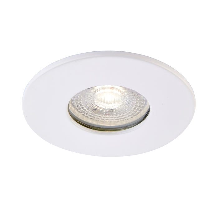 Saxby 113300 Saxby ShieldONE 75 Bezel iP65 - White IP65 Matt white paint - westbasedirect.com