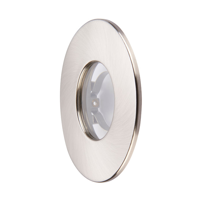 Saxby 113302 Saxby ShieldONE 75 Bezel iP65 - Satin Nickel IP65 Satin nickel effect plate - westbasedirect.com