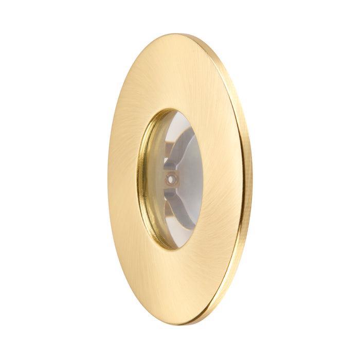 Saxby 113307 Saxby ShieldONE 75 Bezel iP65 - Satin Brass IP65 Satin brass effect plate - westbasedirect.com
