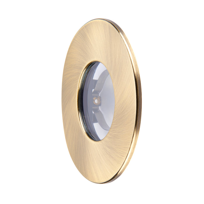 Saxby 113308 Saxby ShieldONE 75 Bezel iP65 - Antique Brass IP65 Antique brass plate - westbasedirect.com