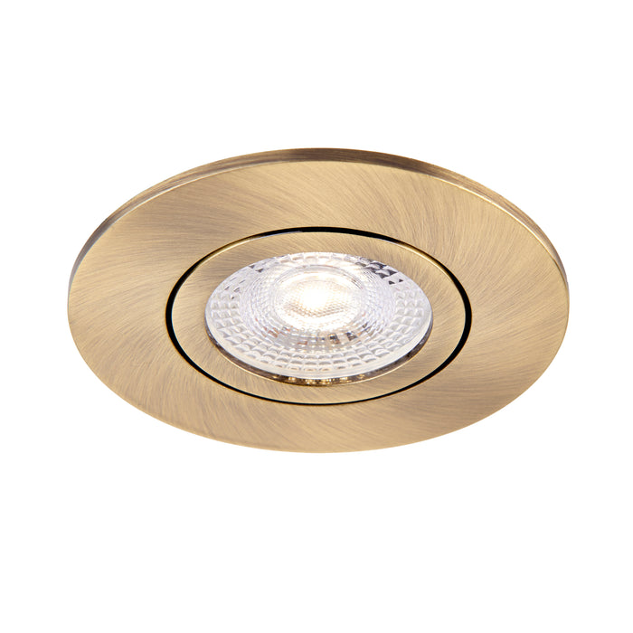 Saxby 113317 Saxby ShieldONE 75 Bezel tilt - Antique Brass Antique brass plate - westbasedirect.com