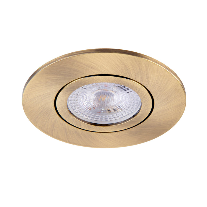 Saxby 113317 Saxby ShieldONE 75 Bezel tilt - Antique Brass Antique brass plate - westbasedirect.com