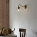 Endon 113371 Cotswold Wall Light Natural ash, brushed aged brass plate & clear glass  7W LED E14 (Required) - westbasedirect.com