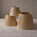 Endon 113455 Raffia 30cm Tapered Shade Natural raffia & matt black 10W LED E27 (Required) - westbasedirect.com