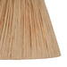 Endon 113456 Raffia 24cm Tapered Shade Natural raffia & matt black 10W LED E27 (Required) - westbasedirect.com