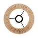 Endon 113456 Raffia 24cm Tapered Shade Natural raffia & matt black 10W LED E27 (Required) - westbasedirect.com