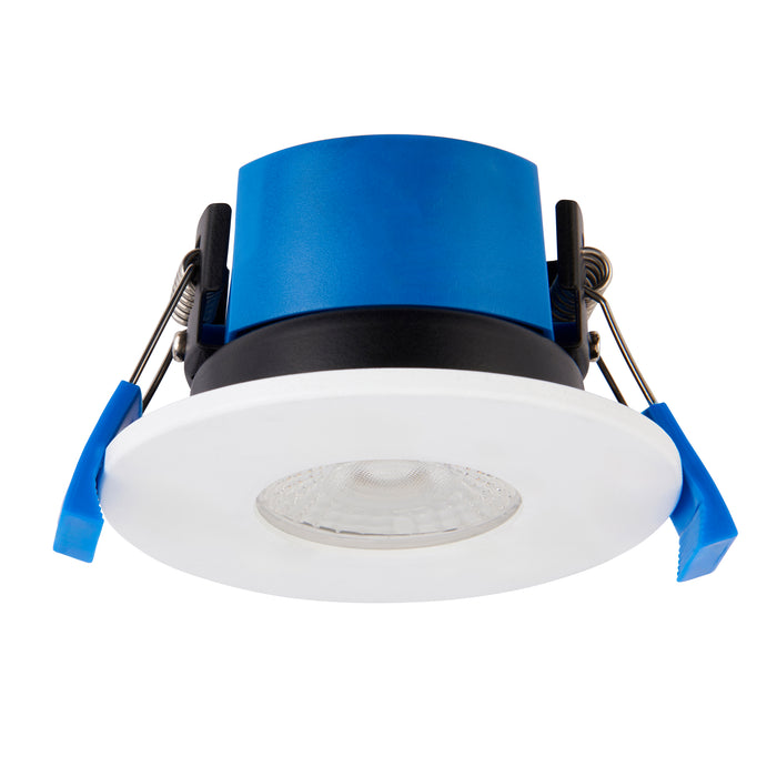 Saxby 113640 ShieldPRO 4CCT Dual Wattage - 10 Pack IP65 7W Matt white paint & clear acrylic 7W LED module (SMD 2835  CCT) CCT - westbasedirect.com