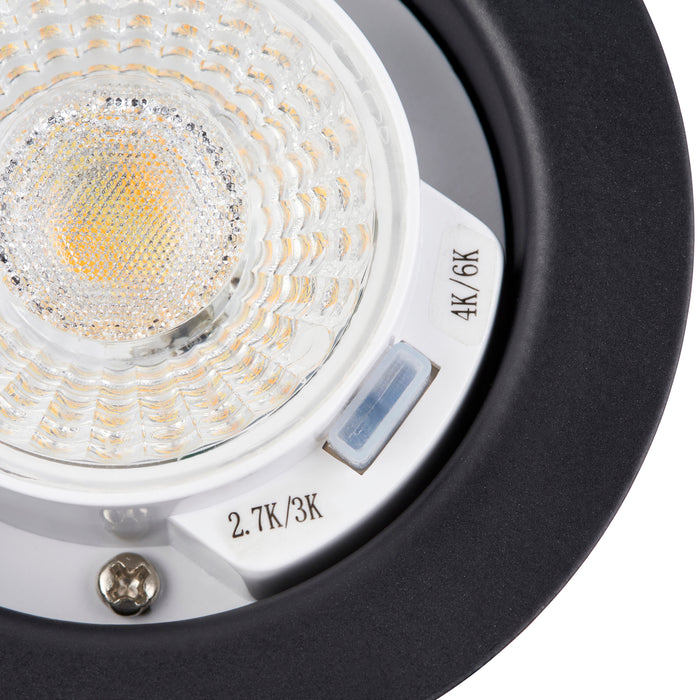 Saxby 113640 ShieldPRO 4CCT Dual Wattage - 10 Pack IP65 7W Matt white paint & clear acrylic 7W LED module (SMD 2835  CCT) CCT - westbasedirect.com