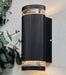 Forum Zink ZN-35594-BLK Helix GU10 IP44 Aluminium Up & Down Wall Light Black 35W Max. - westbasedirect.com