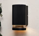 Forum Zink ZN-35593-BLK Helix GU10 IP44 Aluminium Down Wall Light Black 35W Max. - westbasedirect.com