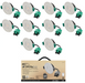BELL 11377V2 4/6W Firestay Duo LED CCT Wattage Switchable Fixed Downlight - (11370V2) Contractor Pack (x10) - Includes White Bezel - westbasedirect.com