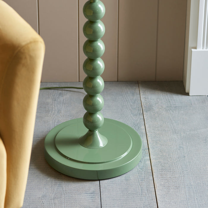 Endon 113858 Higgledy Floor Base Gloss Cotswold green paint 10W LED E27 (Required) - westbasedirect.com