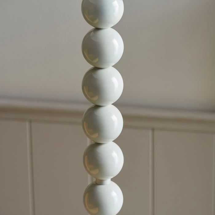 Endon 113860 Higgledy Floor Base Gloss almond white paint 10W LED E27 (Required) - westbasedirect.com