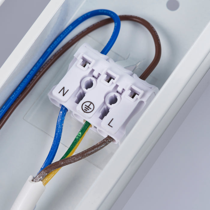 Saxby 113952 RularPRO High Lumen 5FT 57W Opal pc & gloss white paint 57W LED module (SMD 2835  CCT) CCT - westbasedirect.com