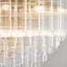 Endon 114198 Toulouse 12lt Pendant Satin brass plate & clear ribbed glass 12 x 3W LED G9 (Required) - westbasedirect.com
