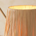 Endon 114213 Wriggle 3lt Pendant Brushed aged brass plate & natural raffia 3 x 6W LED E14 (Required) - westbasedirect.com