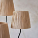 Endon 114221 Wriggle 3lt Floor Matt black & natural raffia 3 x 7W LED E14 (Required) - westbasedirect.com