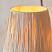 Endon 114221 Wriggle 3lt Floor Matt black & natural raffia 3 x 7W LED E14 (Required) - westbasedirect.com