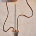 Endon 114222 Wriggle 3lt Floor Brushed aged brass plate & natural raffia 3 x 7W LED E14 (Required) - westbasedirect.com