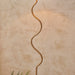 Endon 114224 Wriggle Floor Brushed aged brass plate & natural raffia 10W LED E27 (Required) - westbasedirect.com