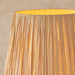 Endon 114224 Wriggle Floor Brushed aged brass plate & natural raffia 10W LED E27 (Required) - westbasedirect.com