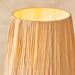 Endon 114225 Wriggle Table Brushed aged brass plate & natural raffia 7W LED E14 (Required) - westbasedirect.com