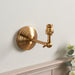 Endon 115063 Obelisk Wing Wall Fitting Brushed aged brass plate 7W LED B22 (Required) - westbasedirect.com