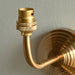Endon 115064 Obelisk Arc Wall Fitting Brushed aged brass plate 7W LED B22 (Required) - westbasedirect.com