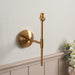 Endon 115066 Obelisk T Bar Wall Fitting Brushed aged brass plate 7W LED B22 (Required) - westbasedirect.com