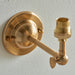 Endon 115067 Dome Wing Wall Fitting Brushed aged brass plate 7W LED B22 (Required) - westbasedirect.com