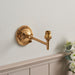 Endon 115069 Dome Fold Wall Fitting Brushed aged brass plate 7W LED B22 (Required) - westbasedirect.com