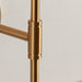 Endon 115070 Dome T Bar Wall Fitting Brushed aged brass plate 7W LED B22 (Required) - westbasedirect.com