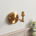 Endon 115071 Step Wing Wall Fitting Brushed aged brass plate 7W LED B22 (Required) - westbasedirect.com